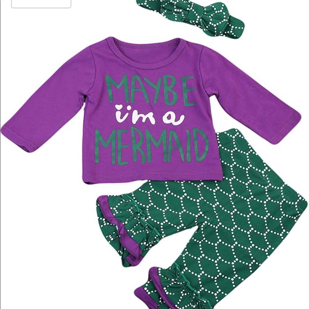Cat Papa “MAYBE IM A MERMAID “ 3 piece set
